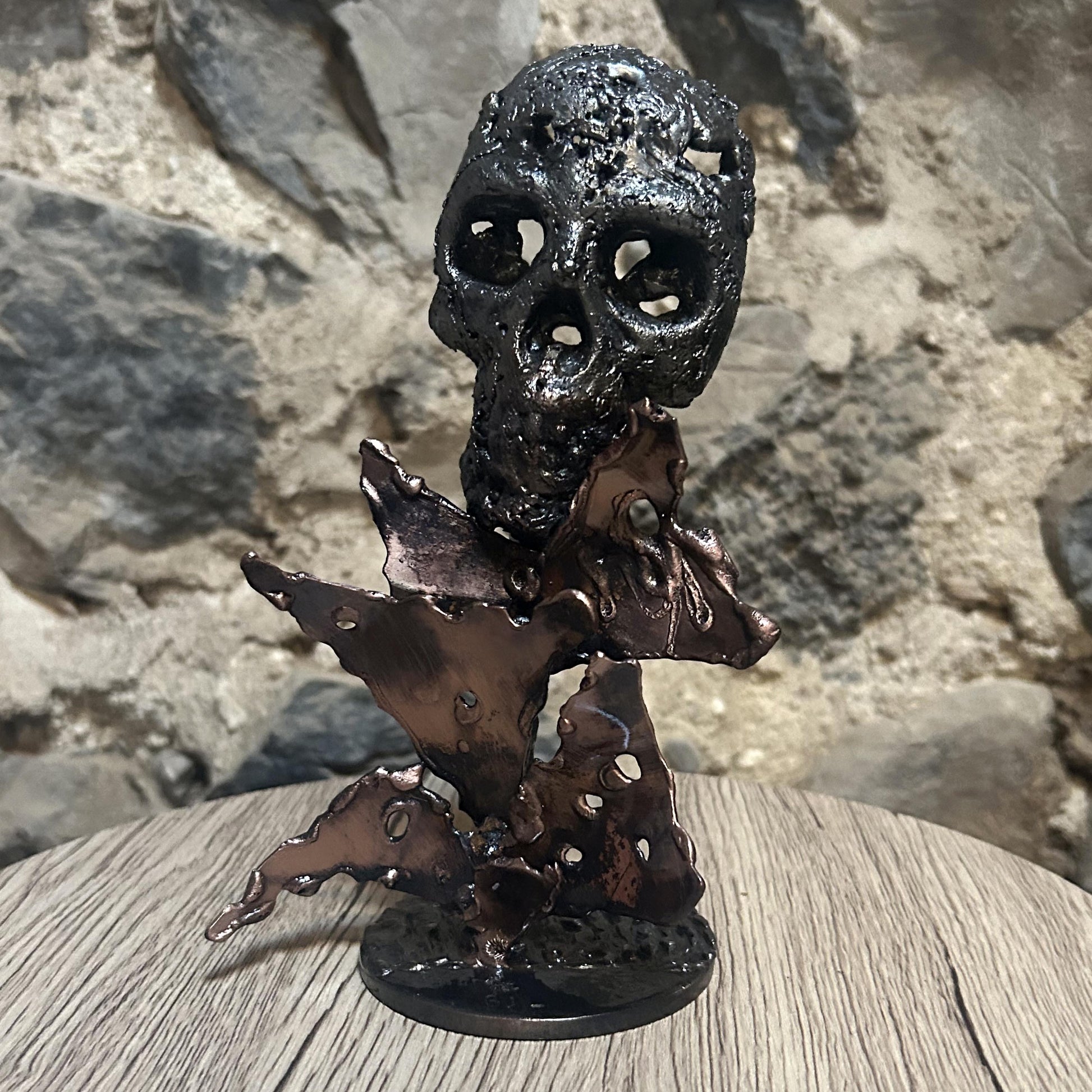 46-25-Crane-Vanite-Sculpture-tete-de-mort-acier-bronze-Vanite-art-Skull-artwork-steel-metal-Buil1