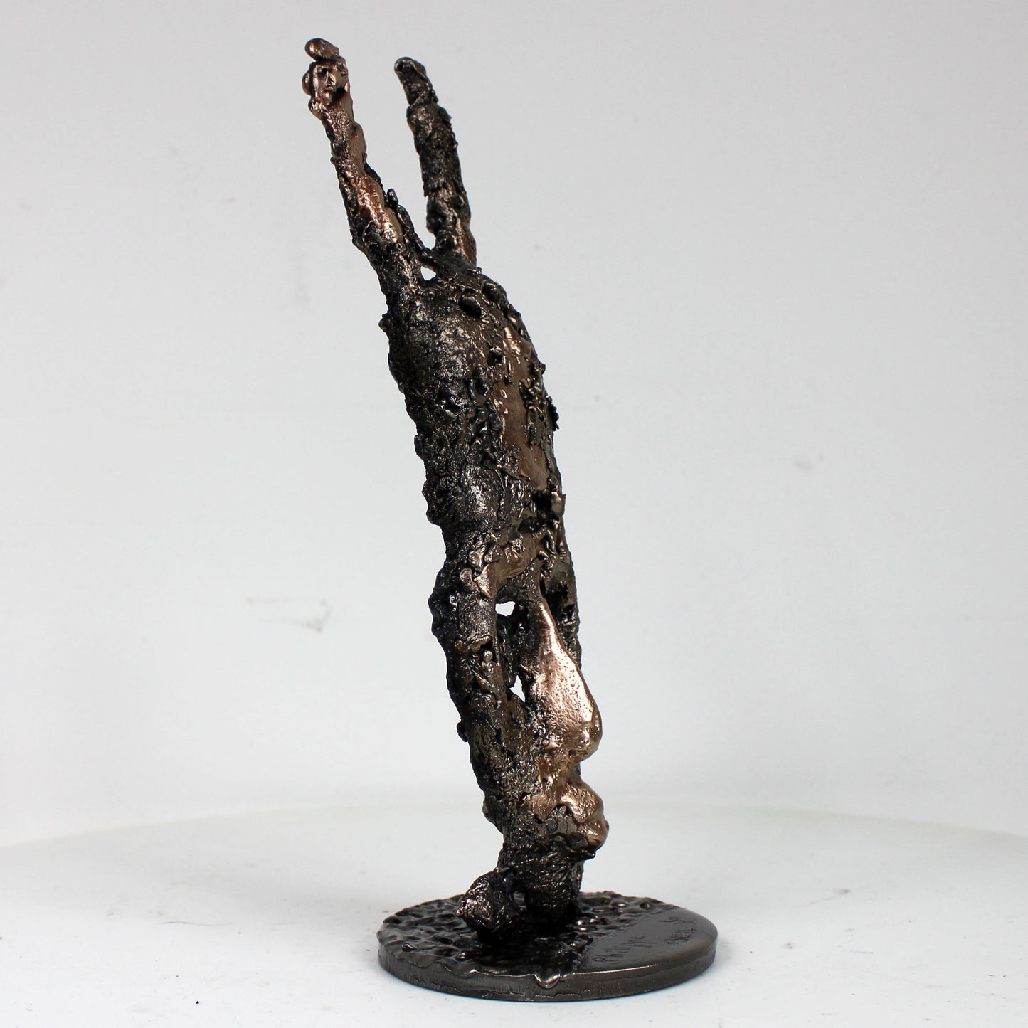 Masque Africain Dimanche 47-23- Sculpture metal série de 7 masques semainiers sénégal