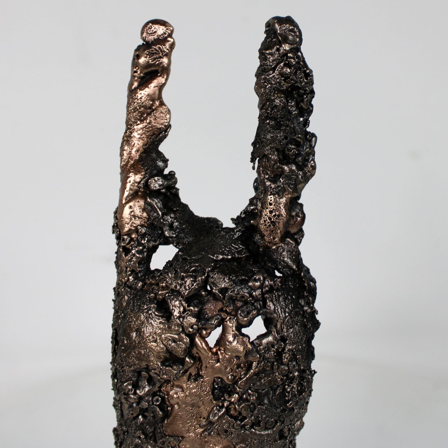 Masque Africain Dimanche 47-23- Sculpture metal série de 7 masques semainiers sénégal