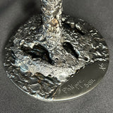 sculpture Le Calice du Silence Philippe Buil tête de mort métal