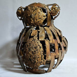 Ours Nandi - Sculpture animalière - Ours en dentelle bronze