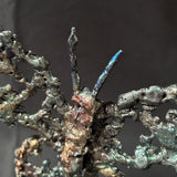 Sculpture de Philippe Buil représentant un papillon en dentelle de métal, symbole de légèreté et de transformation.