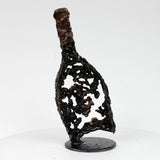 Bouteille Champagne Ruinart 57-23 - Sculpture dentelle métal acier et bronze