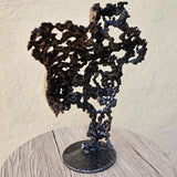 Pavarti Iris - Sculpture bustier femme dentelle metal acier bronze