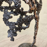 Pavarti Frene - Sculpture corps masculin dentelle metal acier bronze