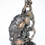 Montagne Yogi 65-22 - Sculpture corps masculin dentelle métal acier bronze