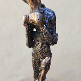 Muse 66-23 - Sculpture femme metal acier bronze