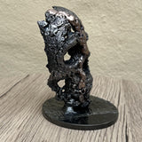Crane 78-23 - Sculpture tete de mort métal dentelle acier et bronze
