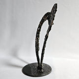 Coeur 8-24 - Sculpture métal - Coeur en dentelle bronze et acier