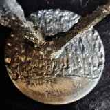 Coeur 83-23 - Sculpture métal - Coeur en dentelle bronze et acier