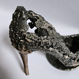 Chaussure talon aiguille 91-23 - Sculpture mode dentelle métal acier bronze
