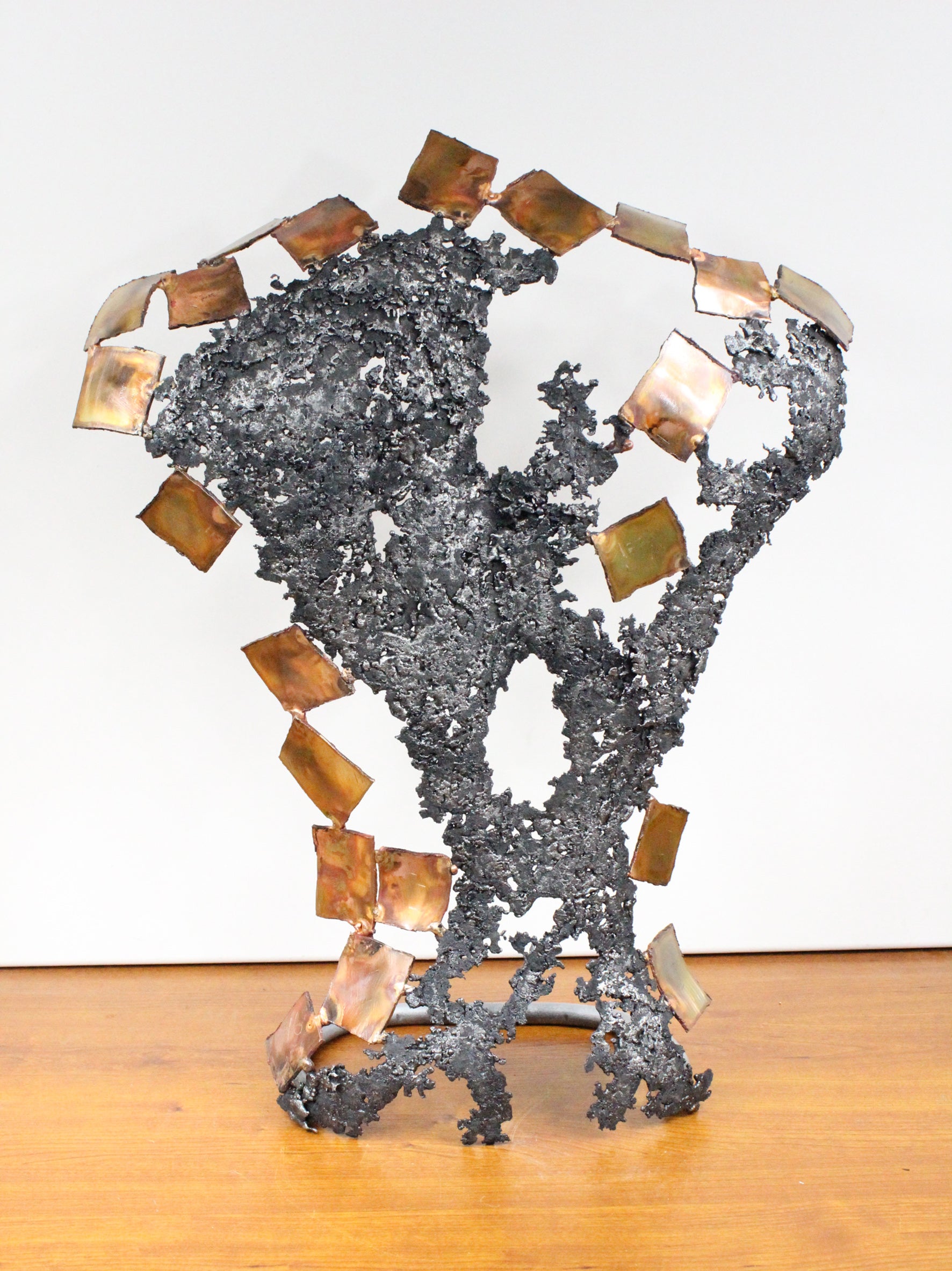 Kouros Ceylan - Sculpture Dos en Bronze et Acier - Buil