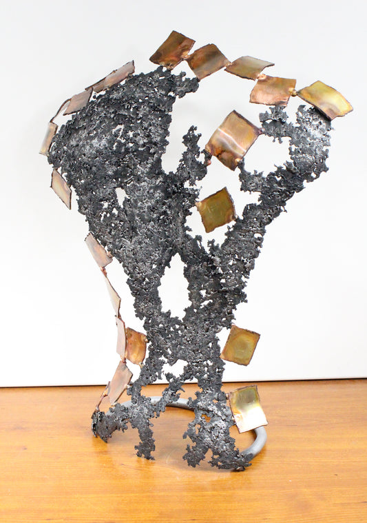 Kouros Ceylan - Sculpture Dos en Bronze et Acier - Buil