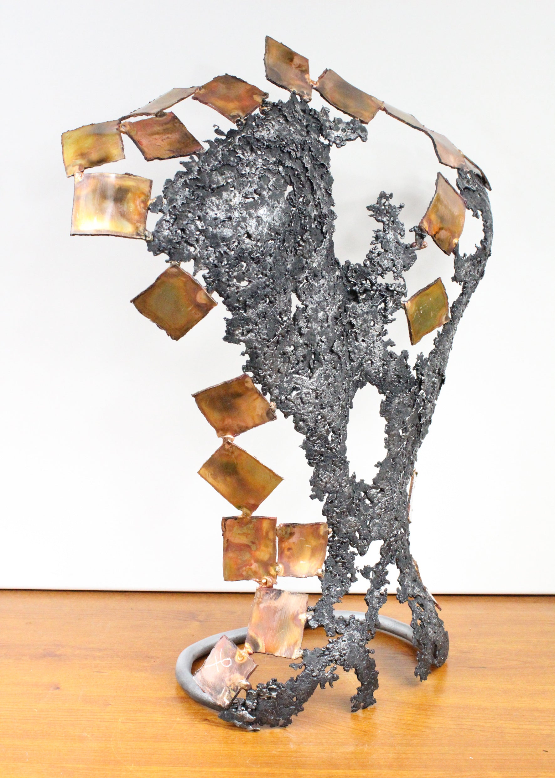 Kouros Ceylan - Sculpture Dos en Bronze et Acier - Buil