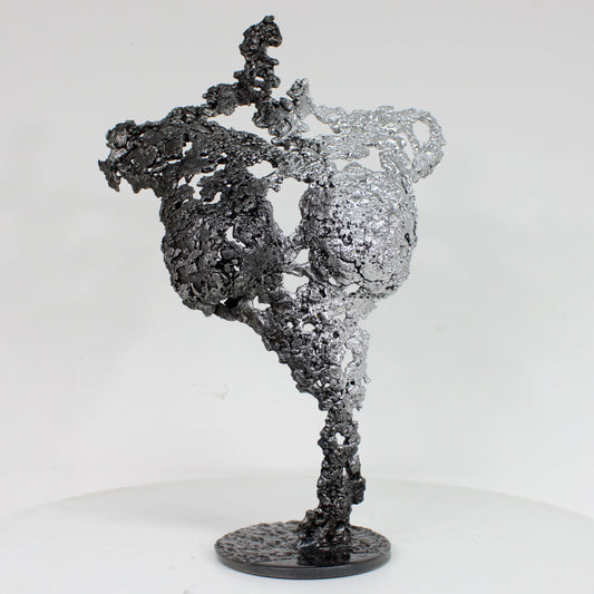 Pavarti Signature - Sculpture corps femme dentelle métal acier et chrome