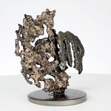 Sculpture signe astrologique de la Vierge - Zodaique dentelle bronze acier - Buil