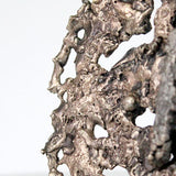Sculpture signe astrologique de la Vierge - Zodaique dentelle bronze acier - Buil