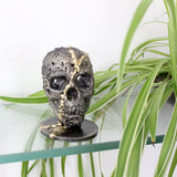 Crane 105-21 - Sculpture vanite metal - Tete de mort Acier, laiton - Buil