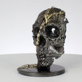 Crane 105-21 - Sculpture vanite metal - Tete de mort Acier, laiton - Buil