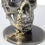 Crane 105-21 - Sculpture vanite metal - Tete de mort Acier, laiton - Buil