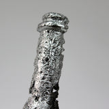 Bouteille champagne CVI - Sculpture bouteille champagne dentelle métal acier et chrome
