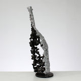 Bouteille champagne CVI - Sculpture bouteille champagne dentelle métal acier et chrome