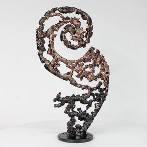 Arabesque - Sculpture semi abstraite - Dentelle Bronze et Acier