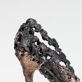 Chaussure talon aiguille 110-22 - Sculpture mode dentelle métal acier bronze