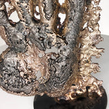 Une main - Sculpture main dentelle metal acier bronze