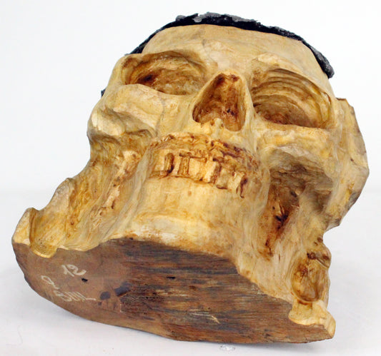 Fouque Wittig - Sculpture vanité gouttes acier et bois - Buil