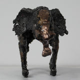 Eléphant B - Sculpture animal métal - Eléphant bronze et acier