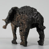 Eléphant B - Sculpture animal métal - Eléphant bronze et acier
