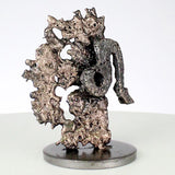 Sculpture signe astrologique Lion bronze acier - Buil
