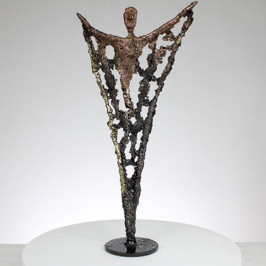 Pavarti Ultime - Sculpture dentelle métal bronze acier laiton