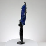 Idole CLXVI - Sculpture métal corps acier et pate de verre - Buil