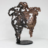 Pavarti Lumière - Sculpture bustier femme dentelle metal acier bronze