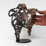 Pavarti Lumière - Sculpture bustier femme dentelle metal acier bronze