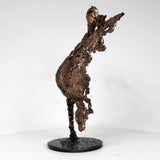 Pavarti Lumière - Sculpture bustier femme dentelle metal acier bronze