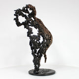 Pavarti Lumière - Sculpture bustier femme dentelle metal acier bronze