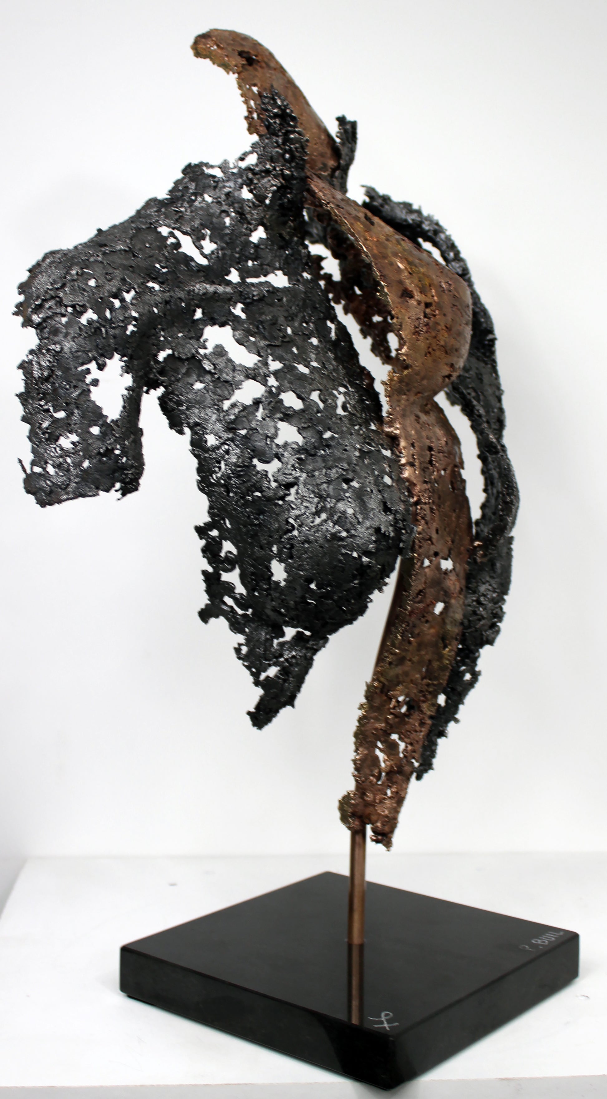 Connect the first - Sculpture en dentelle de Bronze et d'acier - Buil