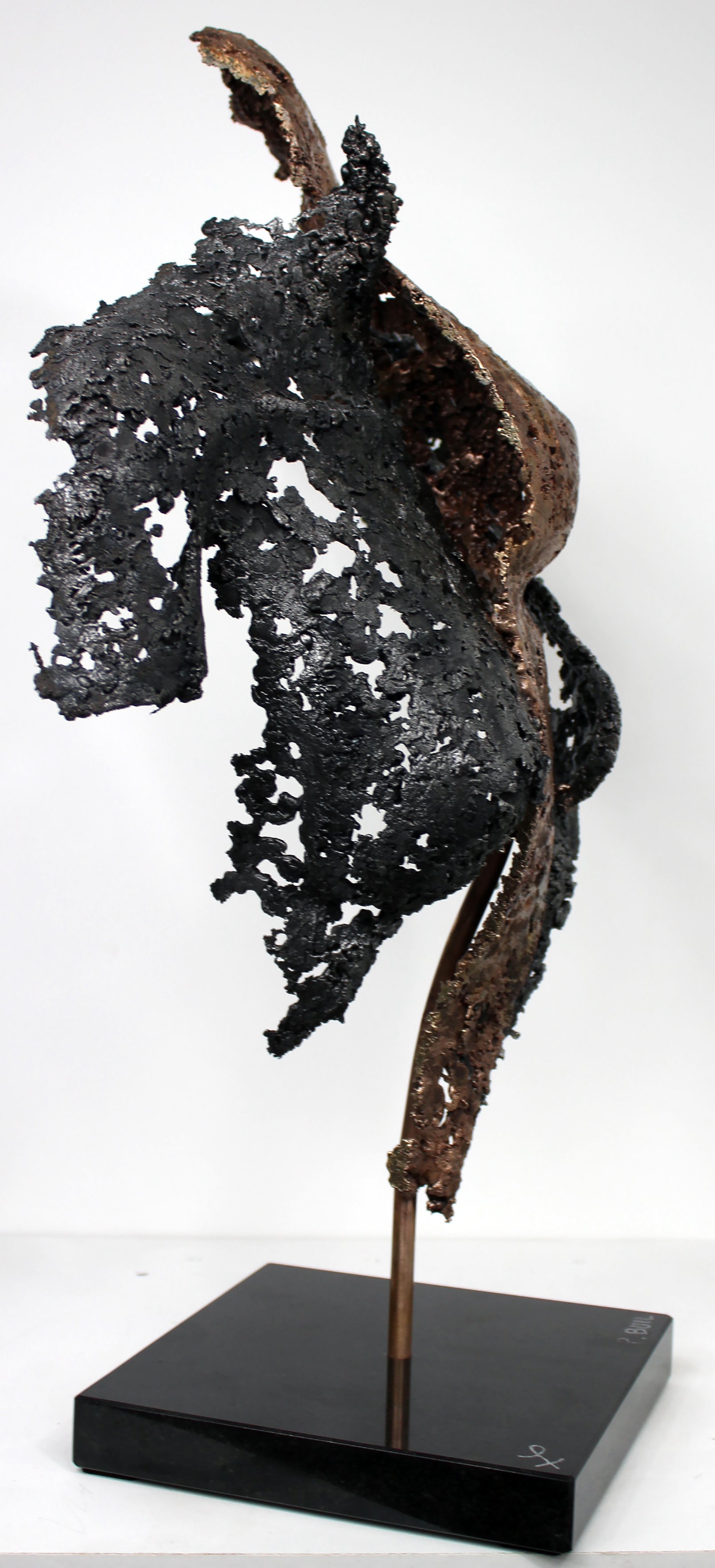 Connect the first - Sculpture en dentelle de Bronze et d'acier - Buil