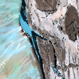 Tableau vanité crane  - Sculpture murale tableau acier et encres - Buil