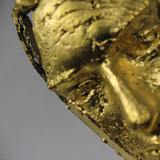 Kouros Icar - Sculpture tete et visage homme dentelle bronze et Or - Buil