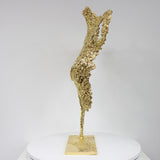 Belisama Etincelante - Sculpture bustier femme dentelle or