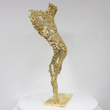 Belisama Etincelante - Sculpture bustier femme dentelle or