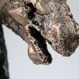 Cheval Barbe 49-21 - Sculpture animale metal  tete cheval acier bronze - Buil