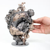 Montagne Yogi 49-22 - Sculpture corps masculin dentelle métal acier bronze