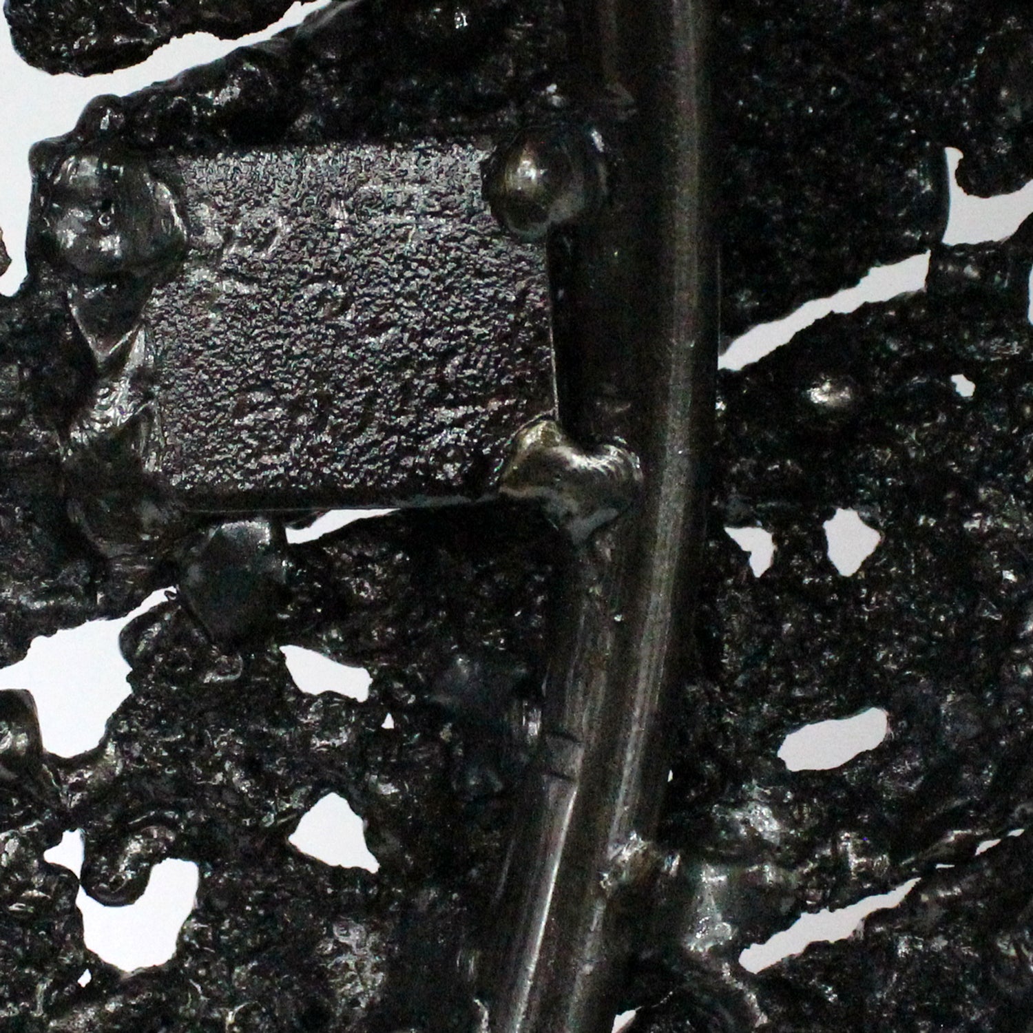 Belisama La femme ruban - Sculpture métal buste feminin acier bronze - Buil