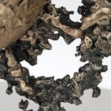 Une larme 52-21 - Sculpture visage métal dentelle bronze acier - Buil