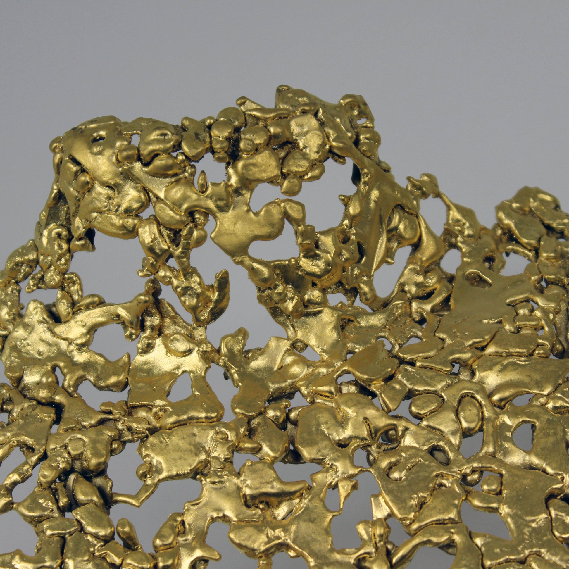 Belisama Golden Dawn - Sculpture buste femme dentelle bronze et Or - Buil